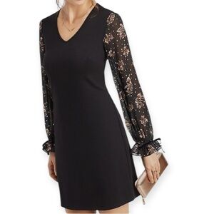 2X HP. MAURICES 3X Black Shift Sheer Floral Boho Whimsigoth Fairy Goth Dress